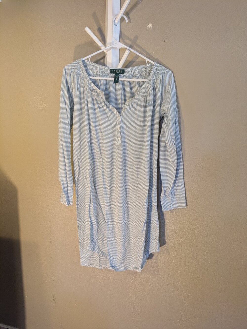 Striped sleep shirt